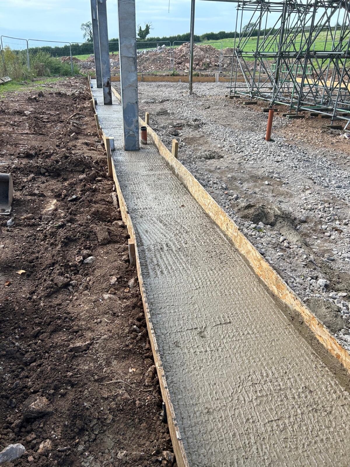 Concrete foundation