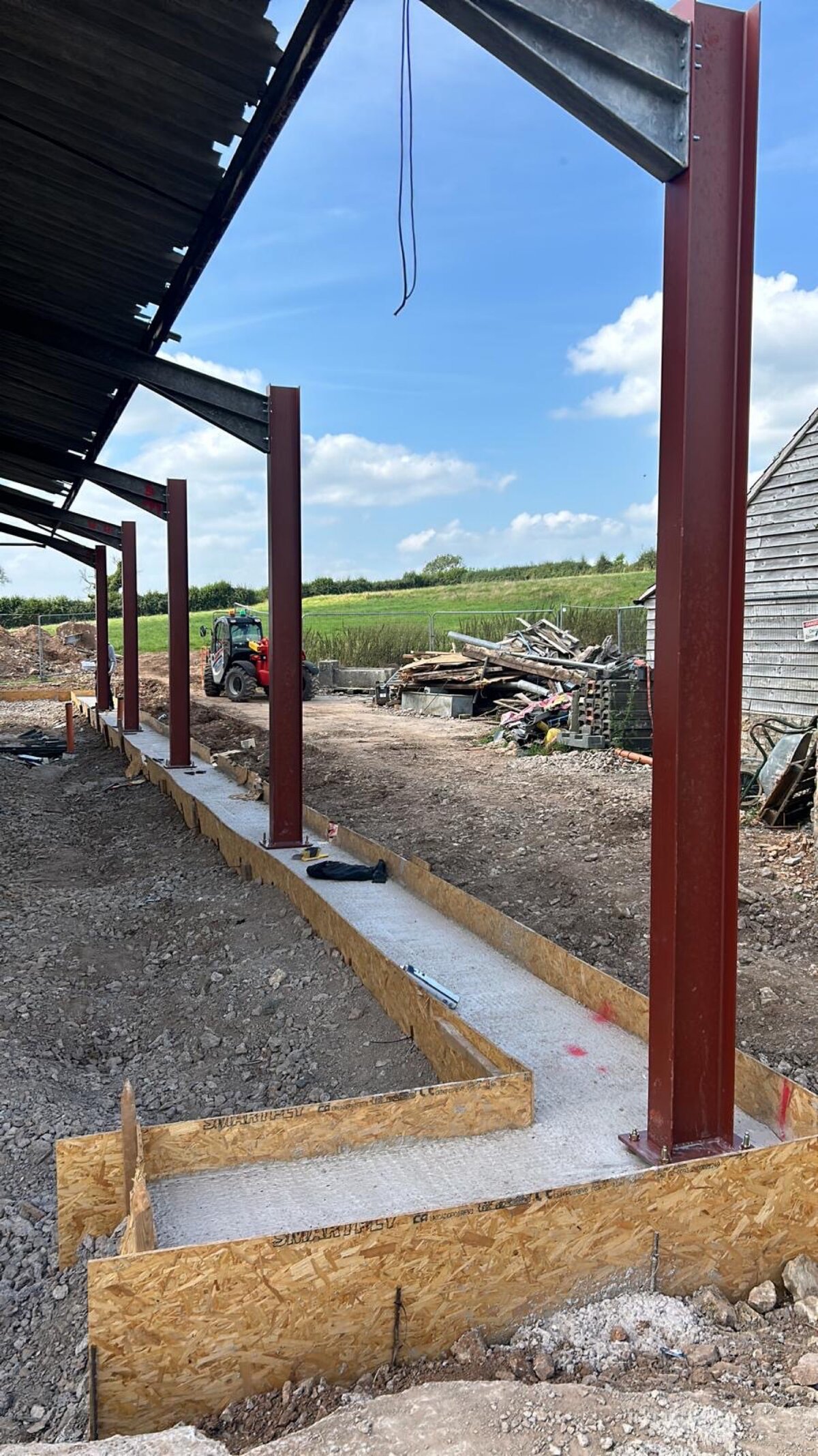 Commercial steel frame project