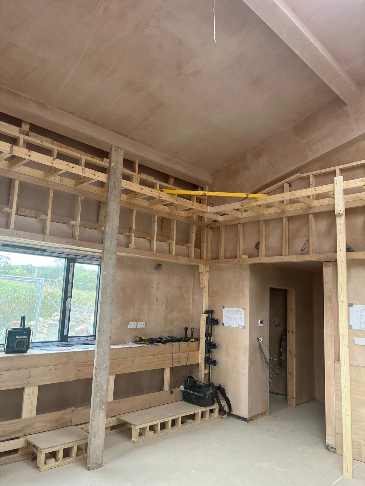 Timber framing interior