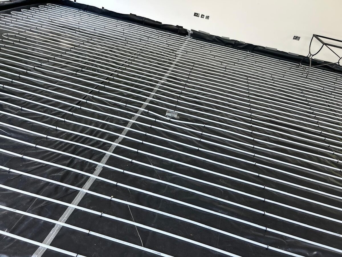 Underfloor heating and plumbing